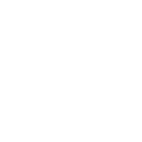 A simple white icon shows two open hands positioned on either side of a cube, symbolizing care, protection, or handling with care—ideal for representing reusable packaging solutions—on a light background.